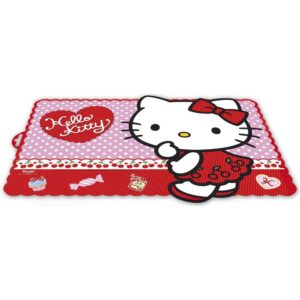 Prostírání plastové tvarované HELLO KITTY 44 x 30 cm Prostírání tvarované HELLO KITTY