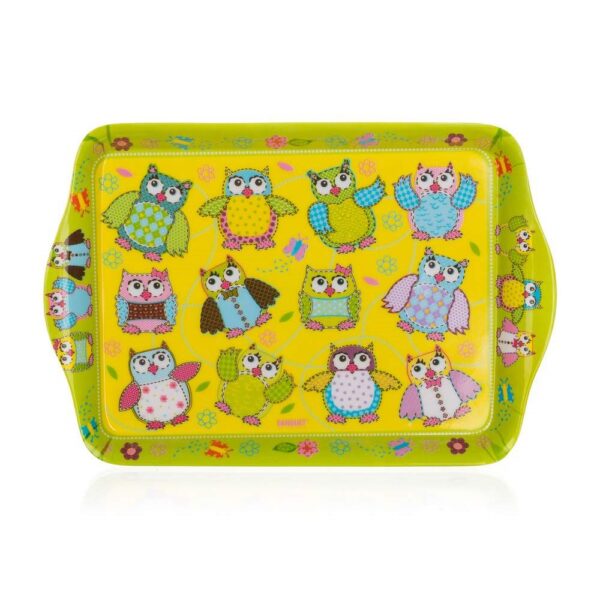 BANQUET Tác melaminový sandwich OWLS 21 x 14 cm Melaminový tác 21 x 14 cm OWL