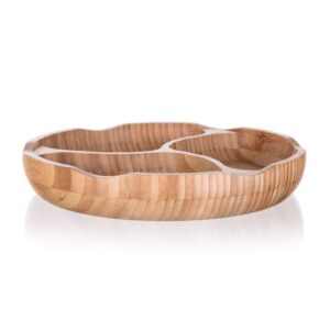 BANQUET Miska dělená BRILLANTE Bamboo 25 x 4 cm Miska dělená Bamboo Brillante vyrobená z přírodního bambusu