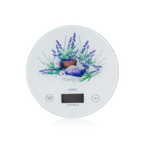 BANQUET Váha kuchyňská digitální LAVENDER 5 kg Váha kuchyňská digitální LAVENDER 5 kg má LCD display s dotykovým ovládáním s možností vážení v g