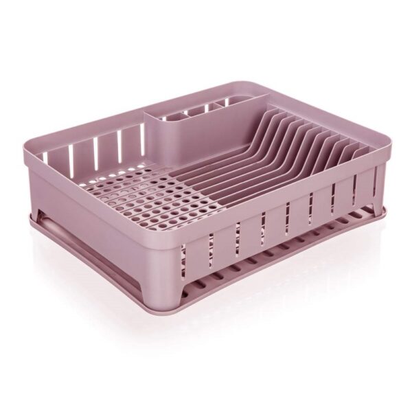 BANQUET Odkapávač na nádobí plastový myKITCHEN Color 40 x 31 x 12 cm růžový Odkapaváč na nádobí myKITCHEN o rozměru 40 x 31 x 12 cm slouží k odkládání umytého nádobí. Odkapávač je členěný na sekce příbory