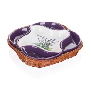 BANQUET Mísa v košíku LAVENDER 28 cm