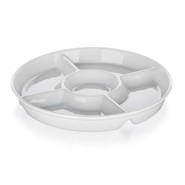BANQUET Miska dělená porcelánová BIANCA průměr 30 cm Servírovací kulatá porcelánová miska BIANCA dělená