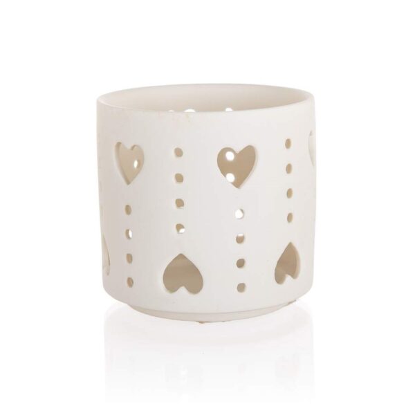 HOME DECOR Svícen na čajové svíčky porcelánový 7