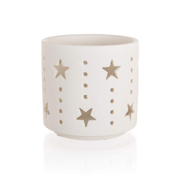 HOME DECOR Svícen na čajové svíčky porcelánový 7