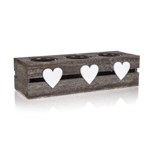 HOME DECOR Svícen na 3 svíčky 32 x 11 x 8