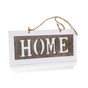 HOME DECOR Tabulka dřevěná s nápisem HOME 10 x 22 cm