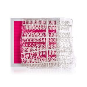 HOME DECOR Tabule fleece s písmeny 27 x 27 cm