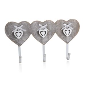 HOME DECOR Věšáček se 3 háčky SCULPTURE HEART HEART Věšáček se 3 háčky SCULPTURE HEART HEART je praktický pomocník v domácnosti. Věšáček je vhodný pro ukládání nejrůznějších drobností