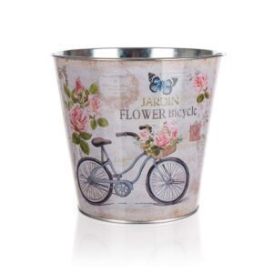 HOME DECOR Květináč plechový BICYCLE 15 x 14 x 11 cm Květináč plechový BICYCLE 15 x 14 x 11 cm
