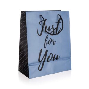 HOME DECOR Taška dárková JUST FOR YOU BLUE vel. M