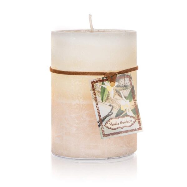 HOME DECOR Svíčka 3barevná 68 / 95 mm VANILLA Svíčka 3barevná VANILLA je hezkou dekorací do vašeho interiéru