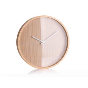 HOME DECOR Hodiny nástěnné WOOD RIM 30 cm Nástěnné kulaté hodiny WOOD RIM s celoplošným dekorem o průměru 30 cm. Hodinový strojek je napájen jedním kusem baterie AA (není součastí balení). Produkt je ideální dekorací do vašeho bytu nebo stylové kuchyně.