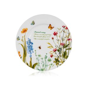 BANQUET Talíř dezertní MEADOW 19 cm Dezertní talíř MEADOW s krásným květinovým vzorem o průměru 19 cm se hodí k podávání studených i teplých pokrmů při všedních i svátečních příležitostech. Talíř je vhodný do mikrovlnné trouby i myčky. S tímto dekorem si můžete zakoupit i další produkty a vytvořit si tak krásnou servírovací sadu.