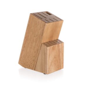 BANQUET Stojan dřevěný pro 13 nožů BRILLANTE 22 x 17 x 13 cm Dřevěný blok na 13 nožů a nůžky Brillante o rozměru 22 x 17 x 13 cm najde praktické využití ve Vaší kuchyni. Blok je vyrobený z tropického gumovníkového dřeva a je opatřen protiskluzovými nožkami.
