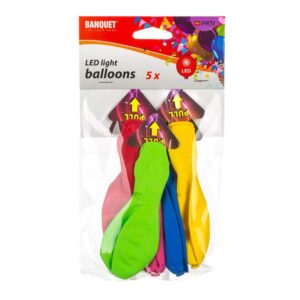 BANQUET Balonky nafukovací s LED světlem MY PARTY
