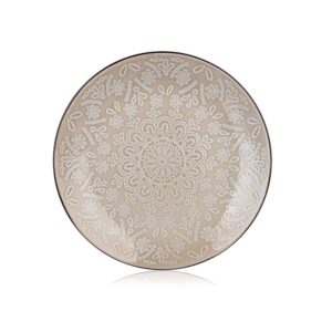 BANQUET Talíř mělký SHAPE 27 cm Talíř mělký SHAPE 27 cm v krémové barvě s dekorem krajky
