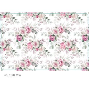 BANQUET Prostíraní plastové ROSE 43 x 28 cm Plastové prostírání ROSES 43 x 28 cm je praktická a designová pomůcka na jídelní stůl