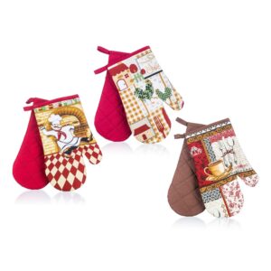 BANQUET Sada kuchyňských chňapek s magnetem COOK III