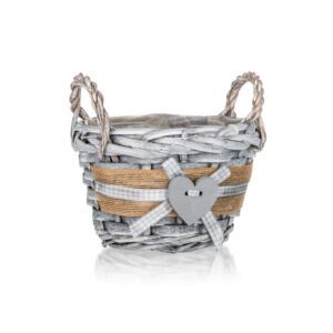 BANQUET Košík proutěný s uchy GRIS 14 x 10 cm