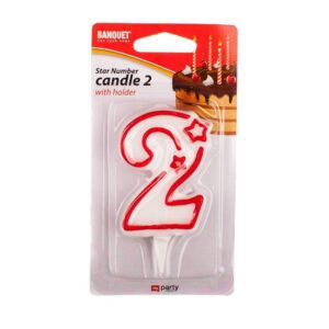 BANQUET Svíčka narozeninová č.2 MY PARTY 7 x 4